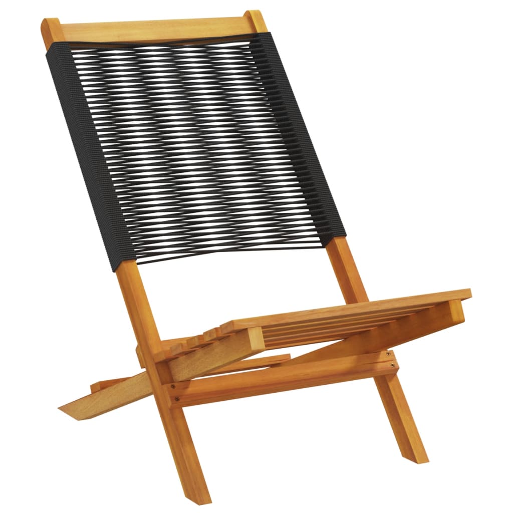 vidaXL Tuinstoelen 2 st massief acaciahout en polypropeen grijs