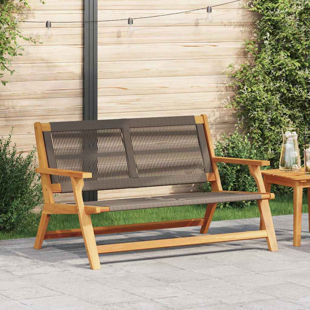 vidaXL Garden Furniture Black 122 x 78 x 73 cm Solid Acacia Wood