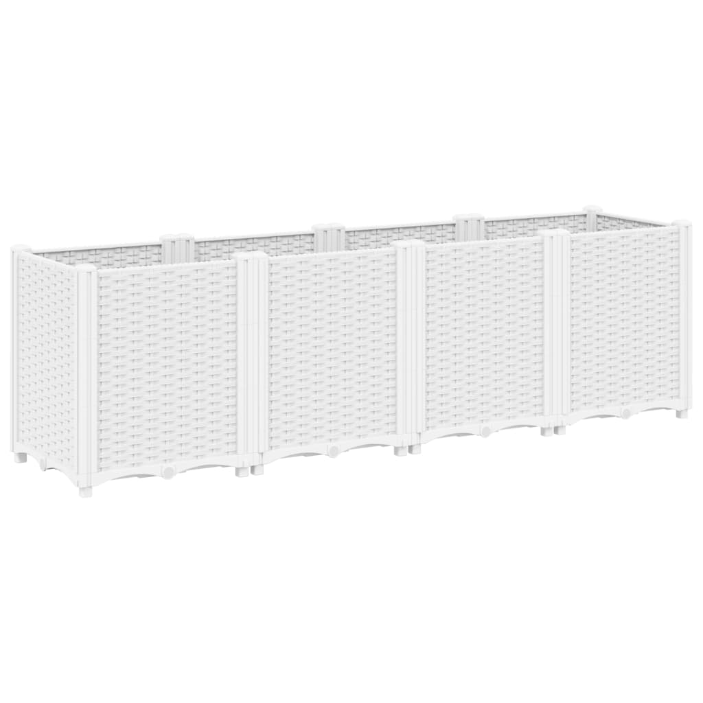 vidaXL Planter 160x40x53 cm polypropylene blue-grey