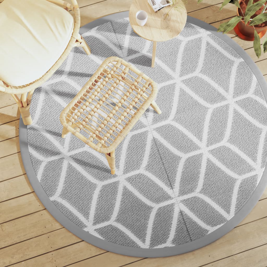 vidaXL Outdoor Rug 80x150 cm PP grey