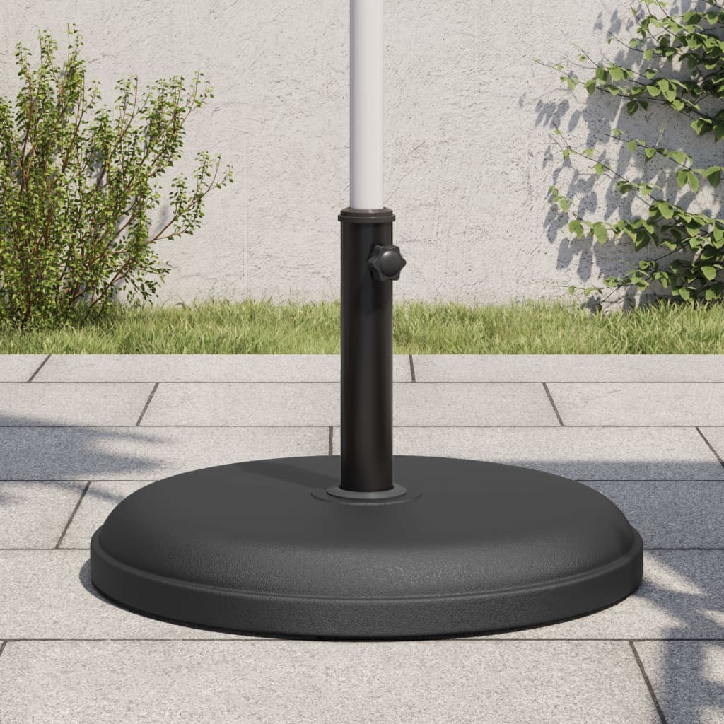 vidaXL Parasol Base for Poles Ø32/35/38 mm 25 kg Round