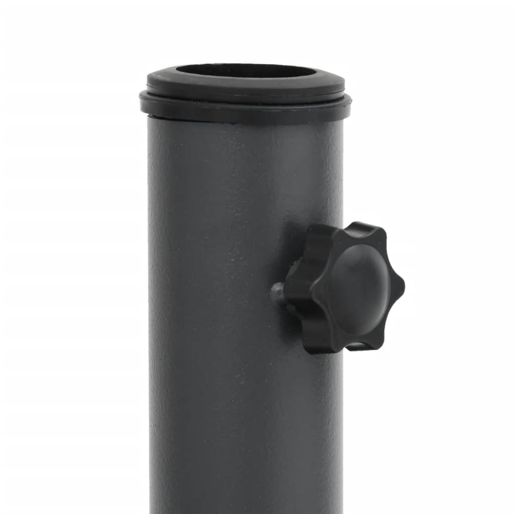 vidaXL Parasol Base for Poles Ø32/35/38 mm 25 kg Round