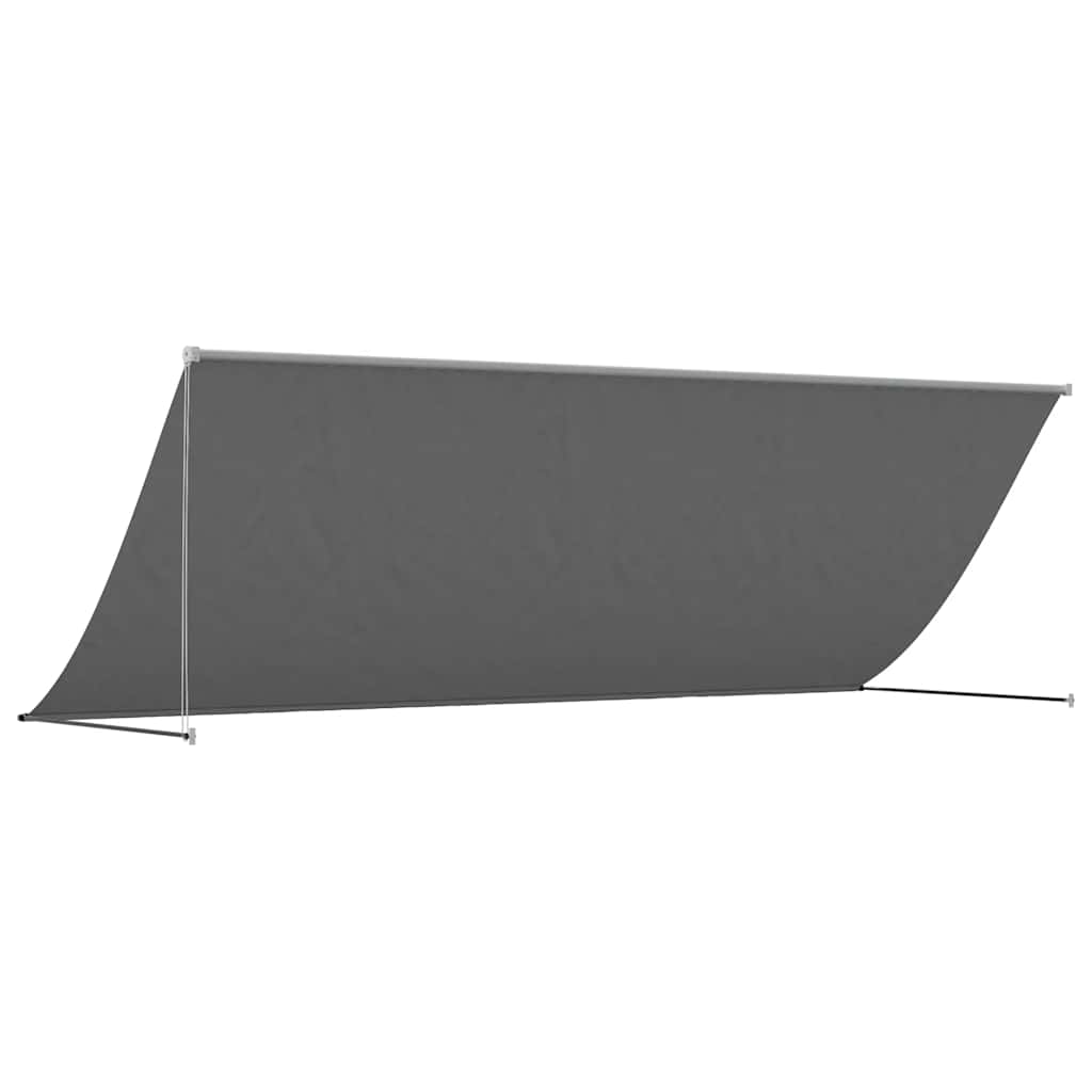 vidaXL Retractable Awning 150x150 cm Fabric and Steel Anthracite