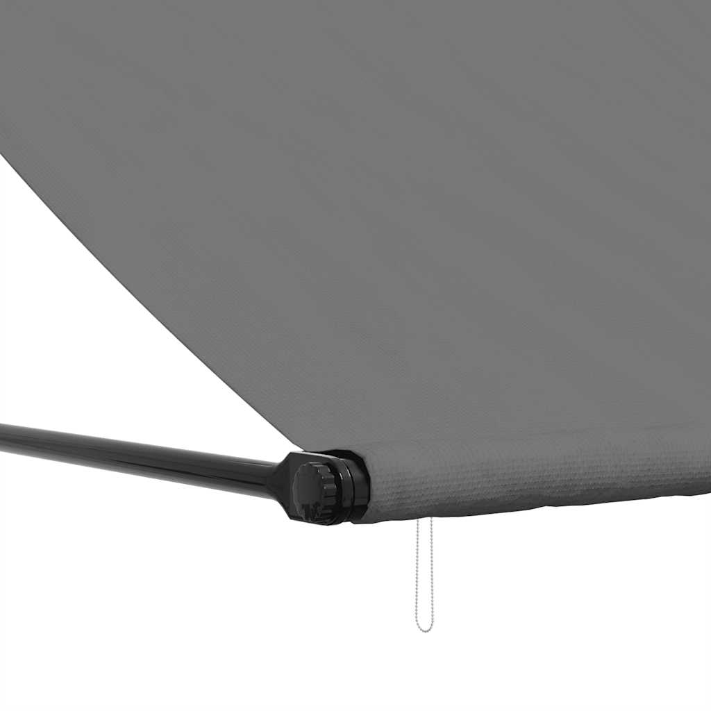 vidaXL Retractable Awning 150x150 cm Fabric and Steel Anthracite