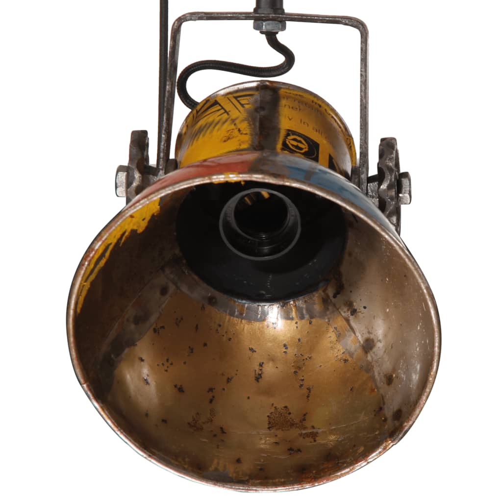 vidaXL Hanglamp 25 W E27 30x30x100 cm antiek messingkleurig