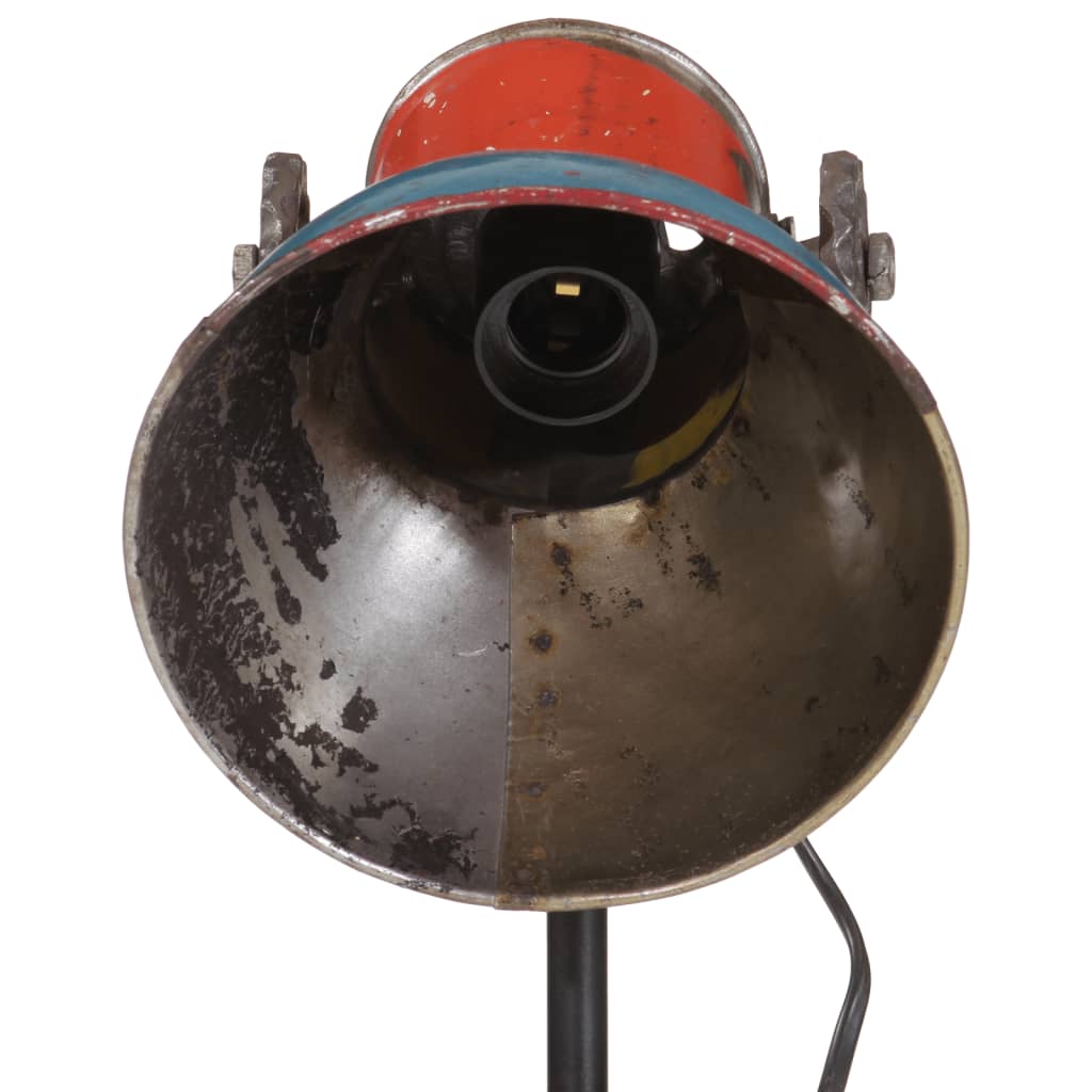vidaXL Vloerlamp 25 W E27 35x35x65/95 cm vintage zilverkleurig