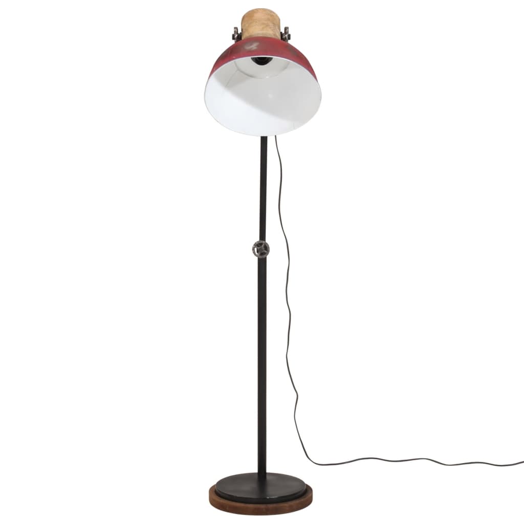 vidaXL Vloerlamp 25 W E27 30x30x100-150 cm vintage zilverkleurig