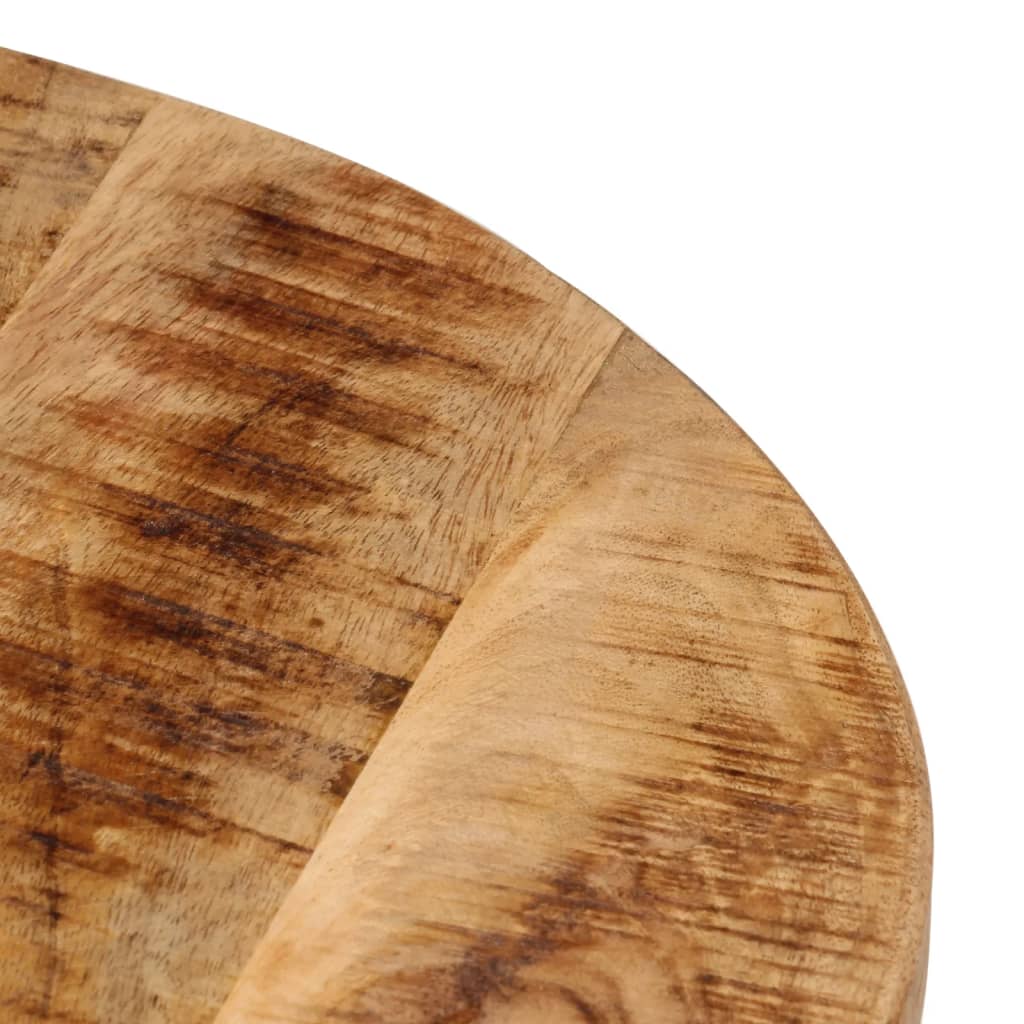 vidaXL Salontafel 54x54x35 cm massief mangohout en ijzer