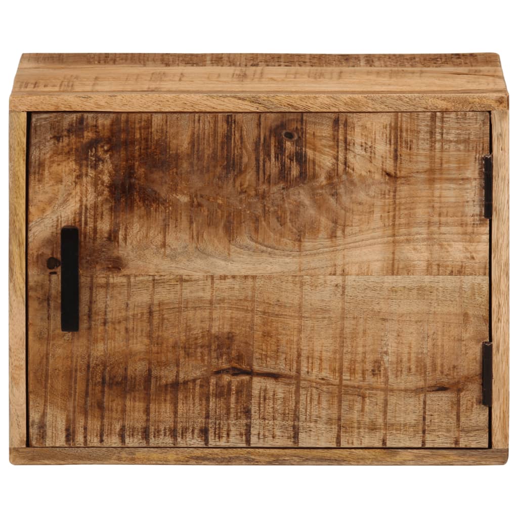 vidaXL Nachtkastje wandgemonteerd 40x30x25 cm massief mangohout
