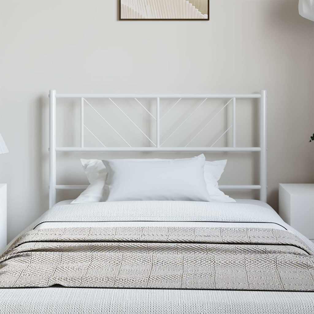 vidaXL Replacement Headboard 75 cm Metal Black