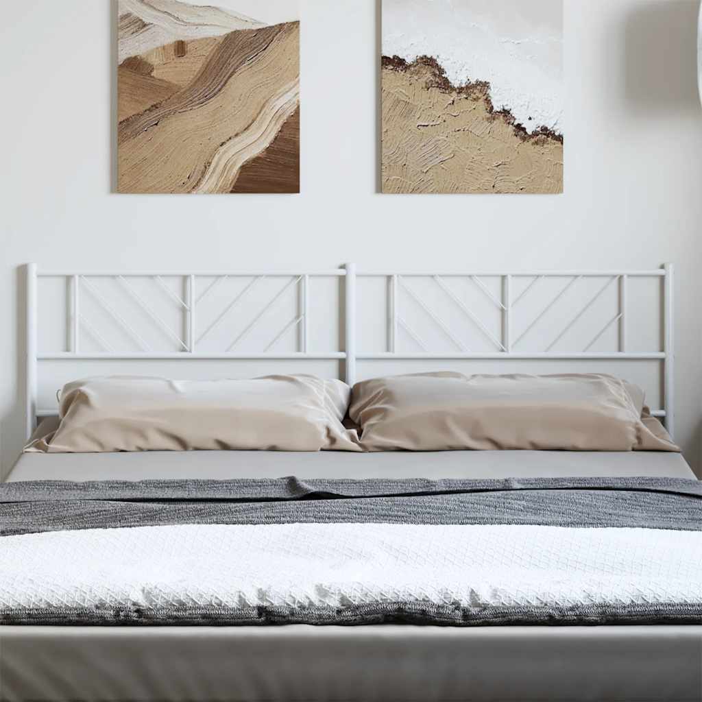 vidaXL Replacement Headboard 75 cm Metal Black