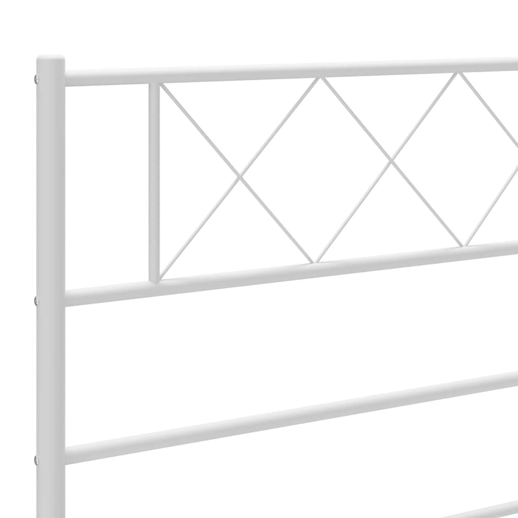 vidaXL Vervangend hoofdbord 90 cm metaal zwart