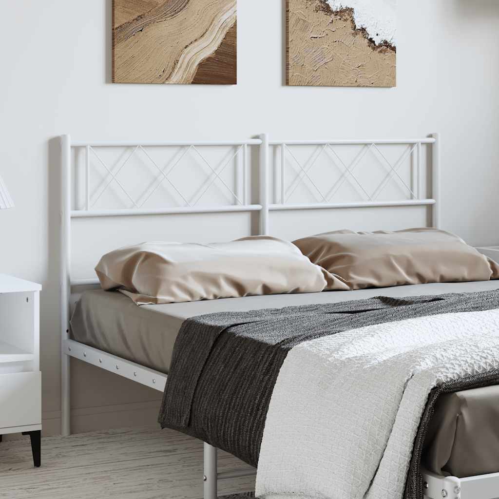 vidaXL Vervangend hoofdbord 90 cm metaal zwart