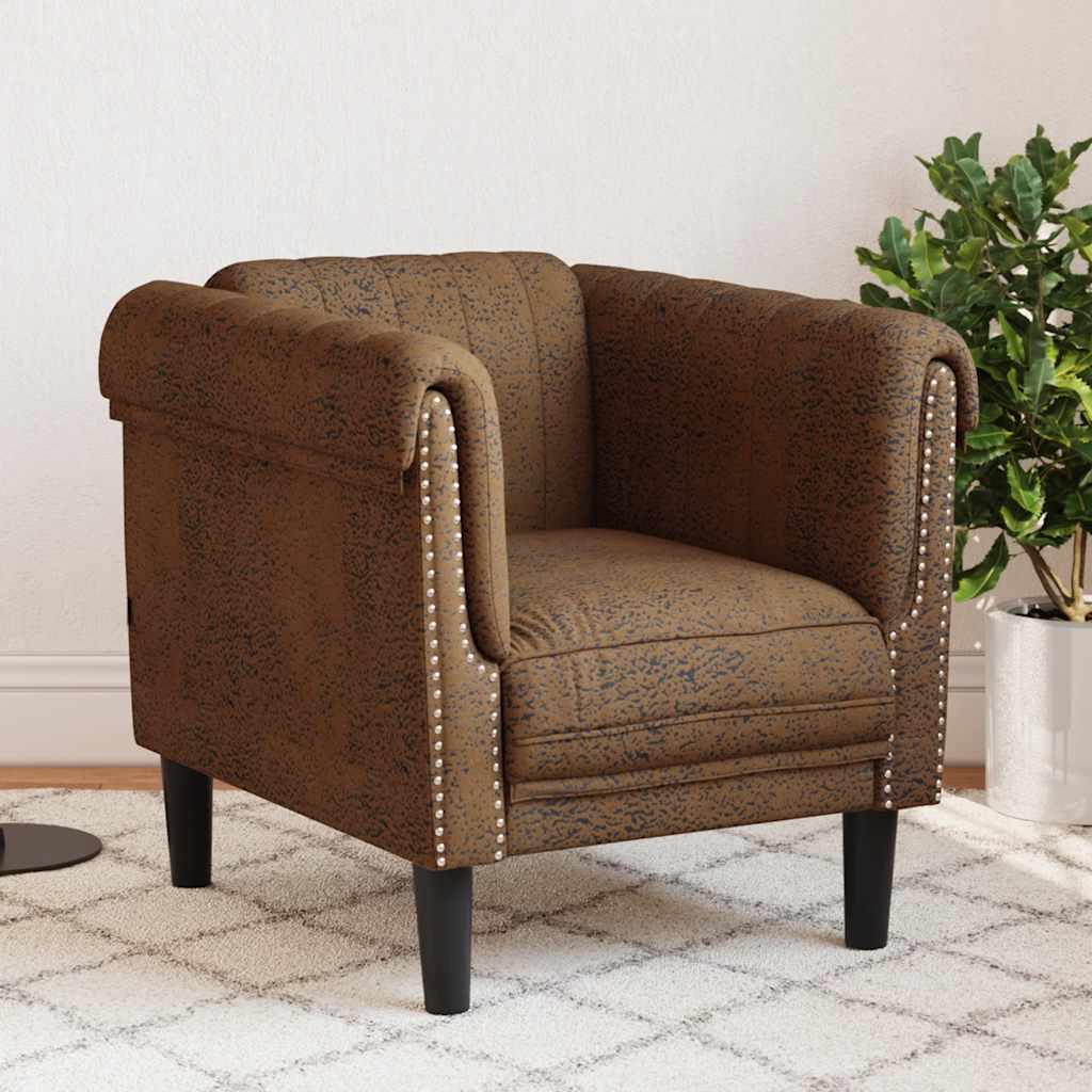 vidaXL Armchair velvet light grey