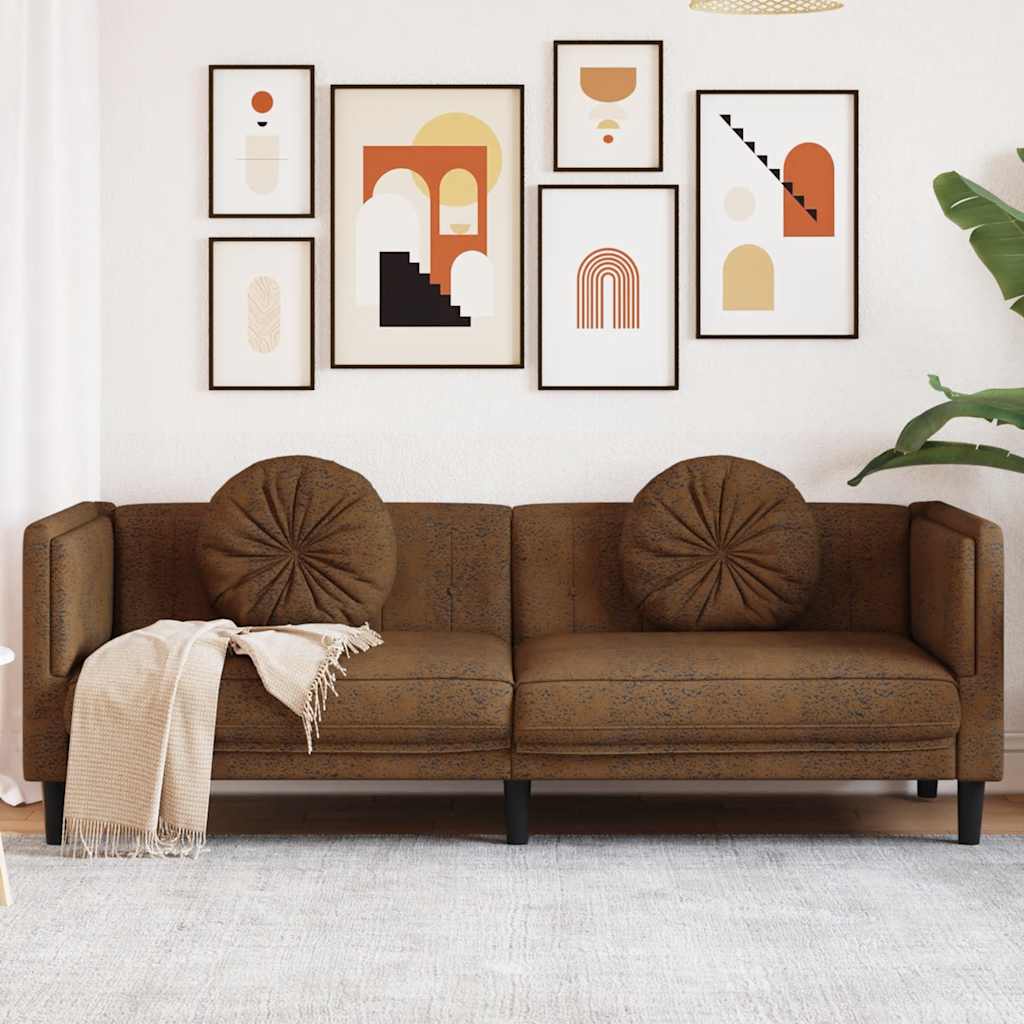 vidaXL Fauteuil met kussen fluweel lichtgrijs