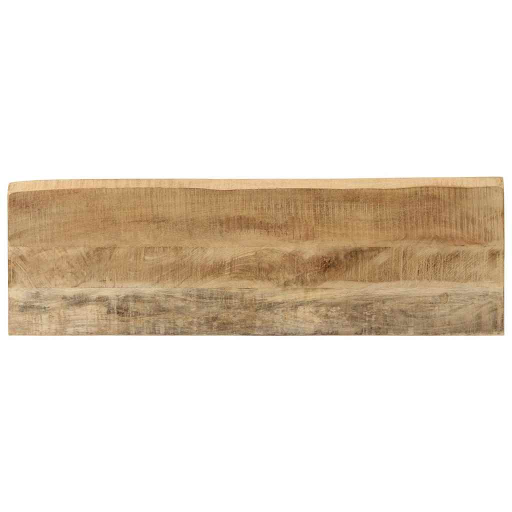 vidaXL Wandtafel met natuurlijke rand 105x33x76 cm massief mangohout