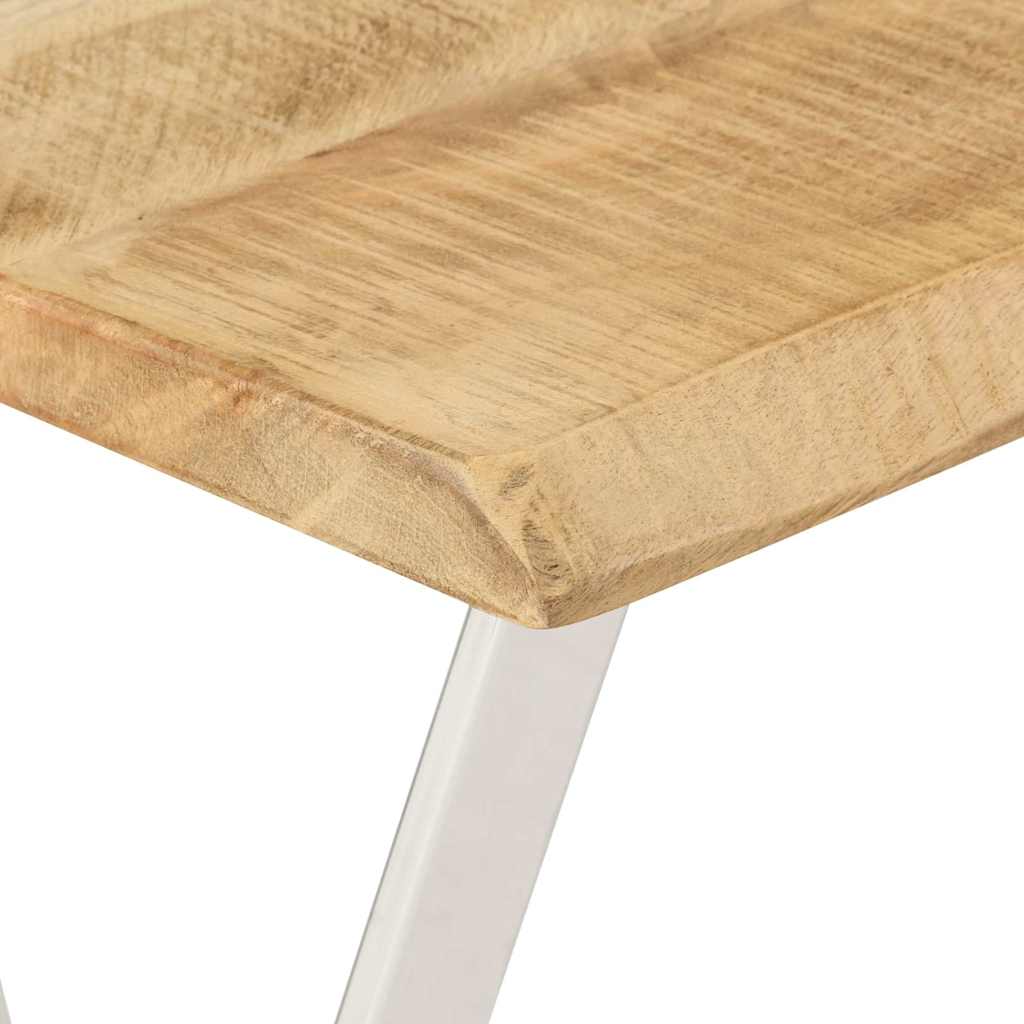 vidaXL Wandtafel met natuurlijke rand 105x33x76 cm massief mangohout