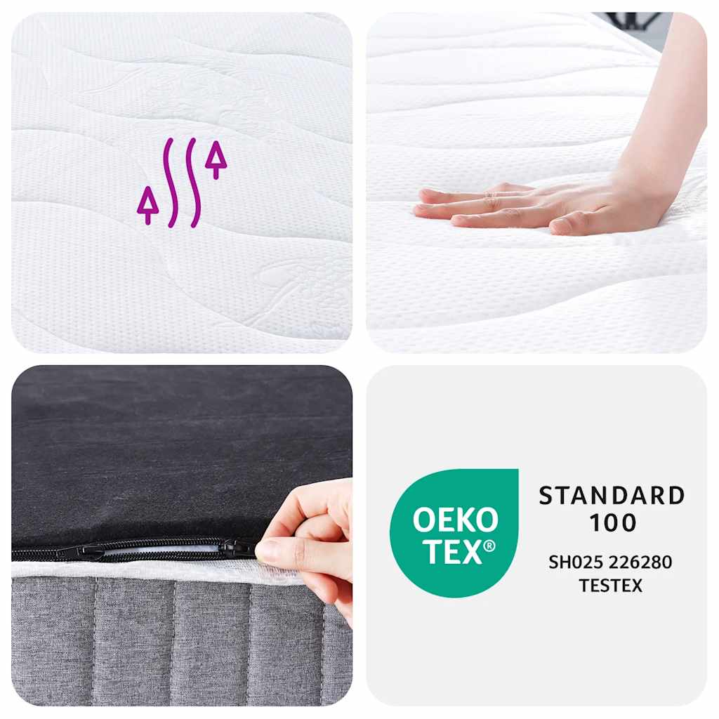 vidaXL Kids' Pocket Sprung Mattress Medium Firm 80x160 cm