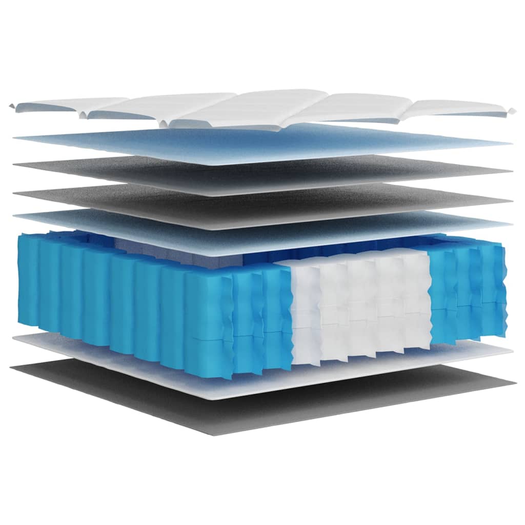 vidaXL Pocket spring mattress medium-firm-hard 160x200 cm Super King Size