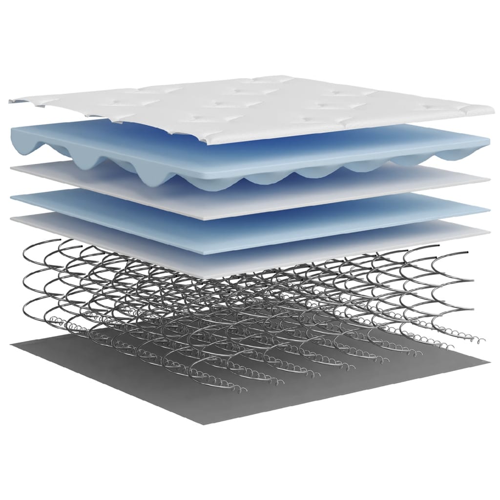 vidaXL Binnenveringmatras middelhard 120x200 cm
