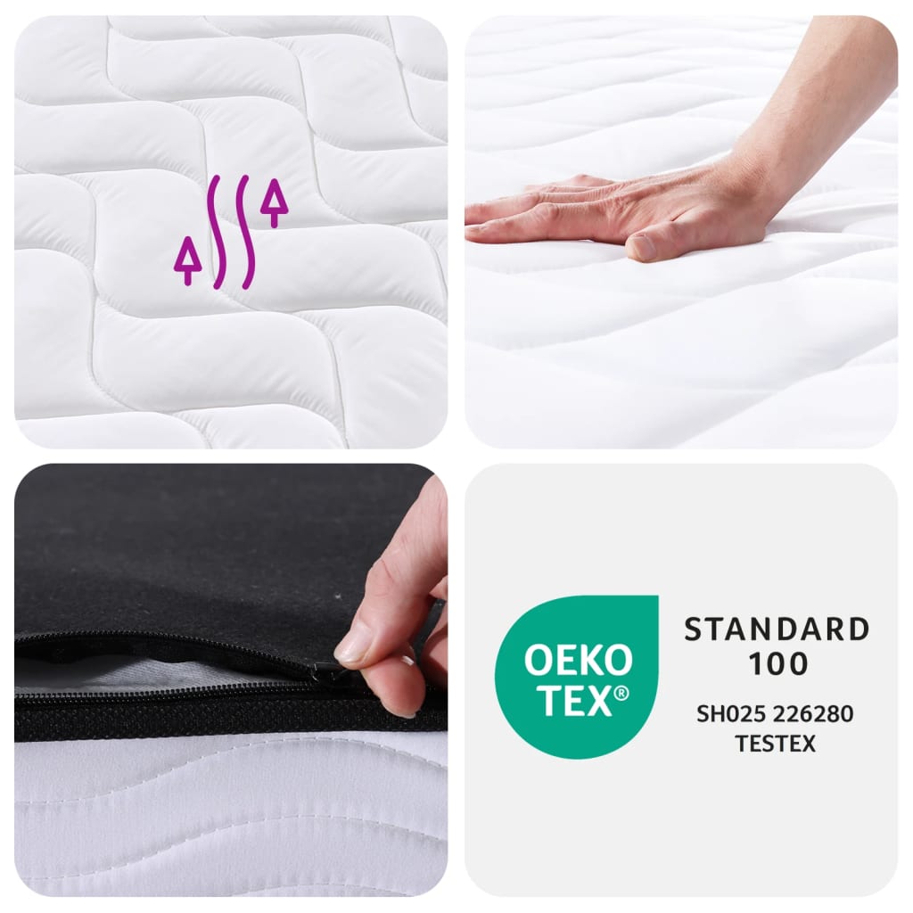 vidaXL Binnenveringmatras middelhard 120x200 cm