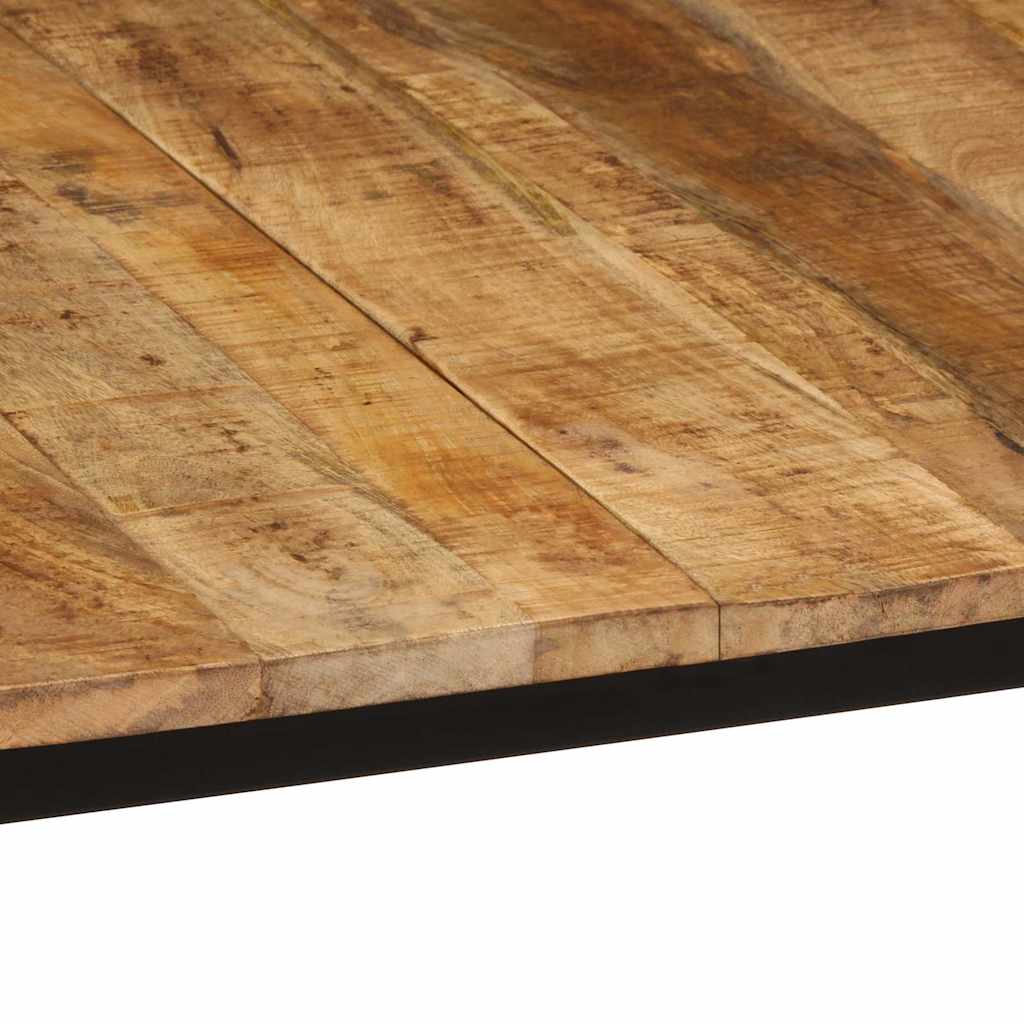 vidaXL Eettafel 140x70x75 cm massief hout ruw mangohout