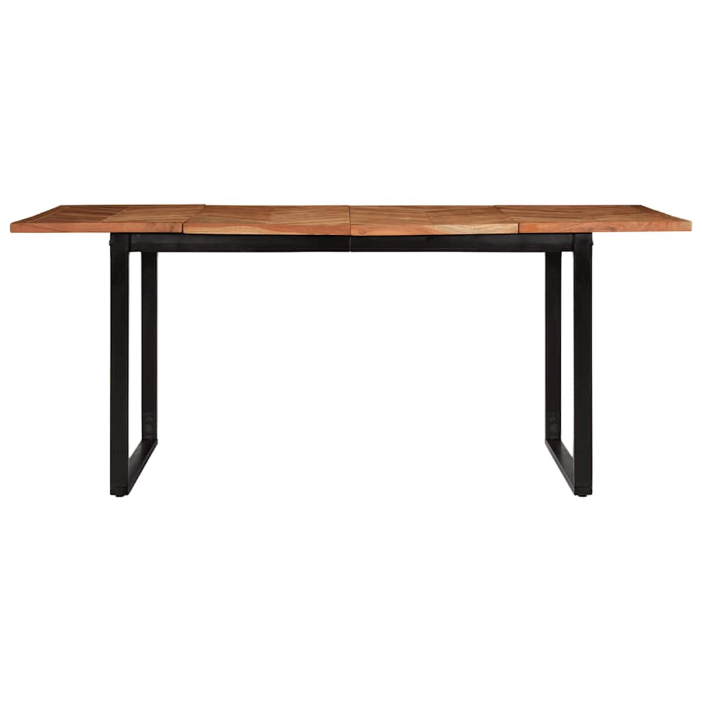 vidaXL Eettafel 140x70x75 cm massief acaciahout
