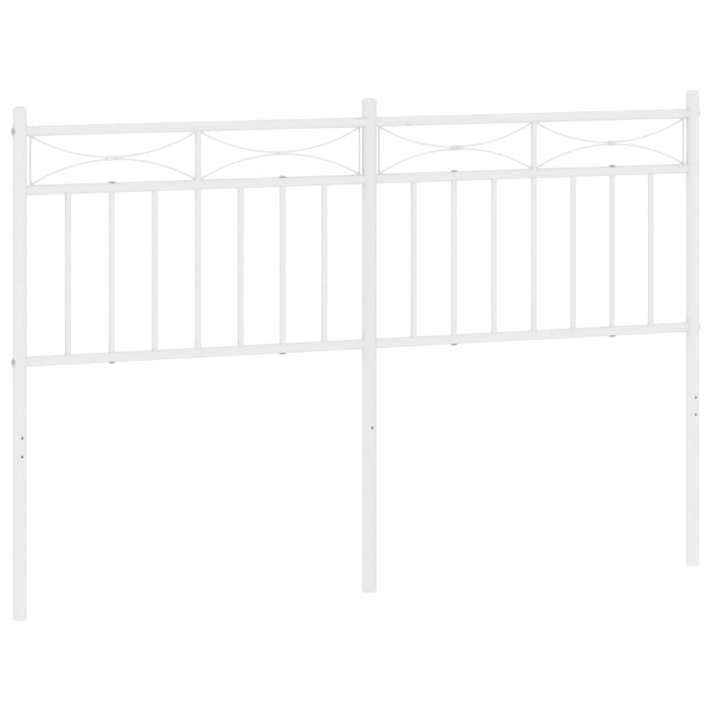 vidaXL Vervangend hoofdbord 75 cm metaal zwart