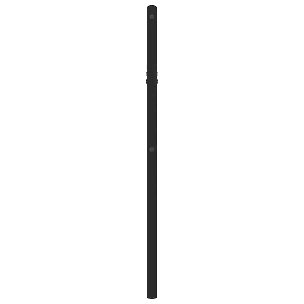vidaXL Replacement Headboard 90 cm Metal Black