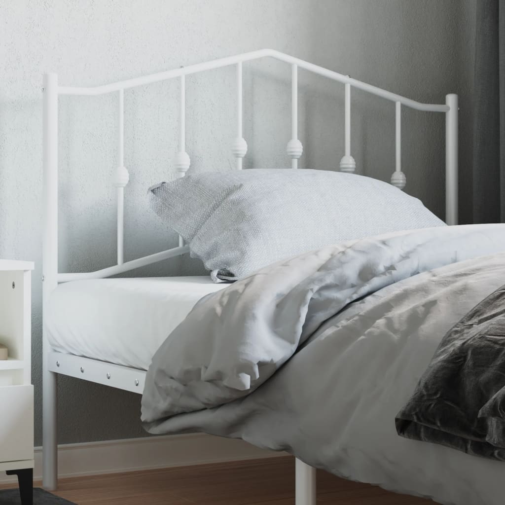 vidaXL Replacement Headboard 90 cm Metal Black