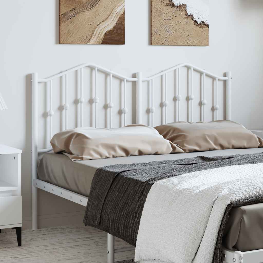 vidaXL Replacement Headboard 90 cm Metal Black