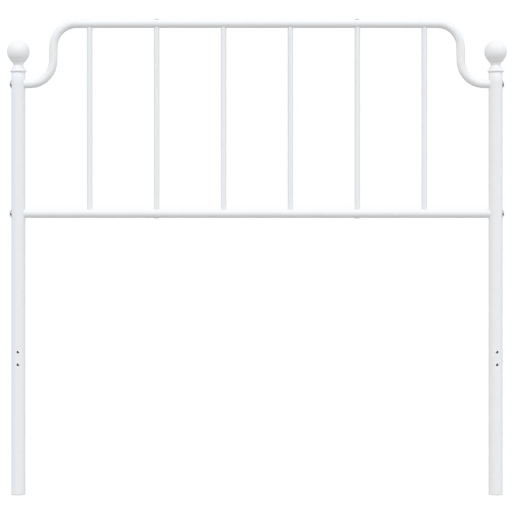 vidaXL Replacement Headboard 90 cm Metal Black