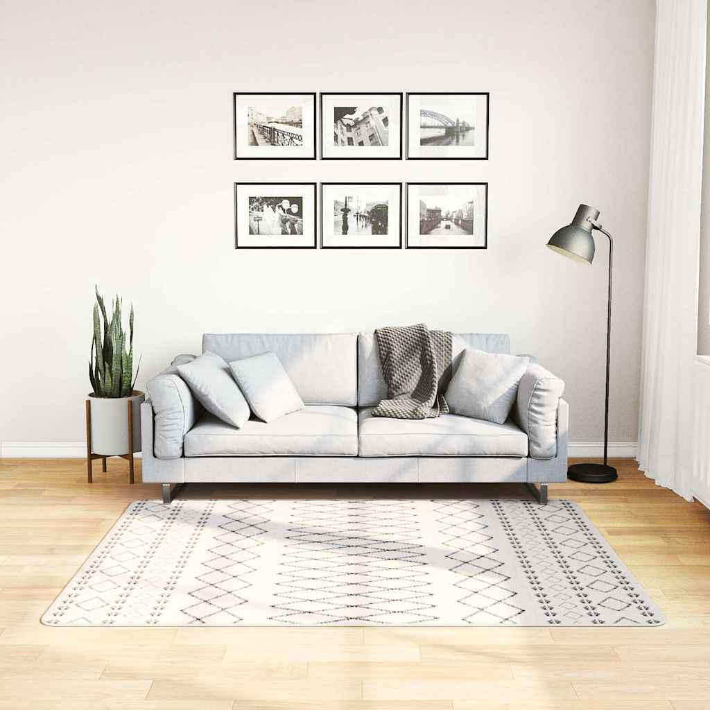 vidaXL Vloerkleed wasbaar anti-slip 80x150 cm meerkleurig