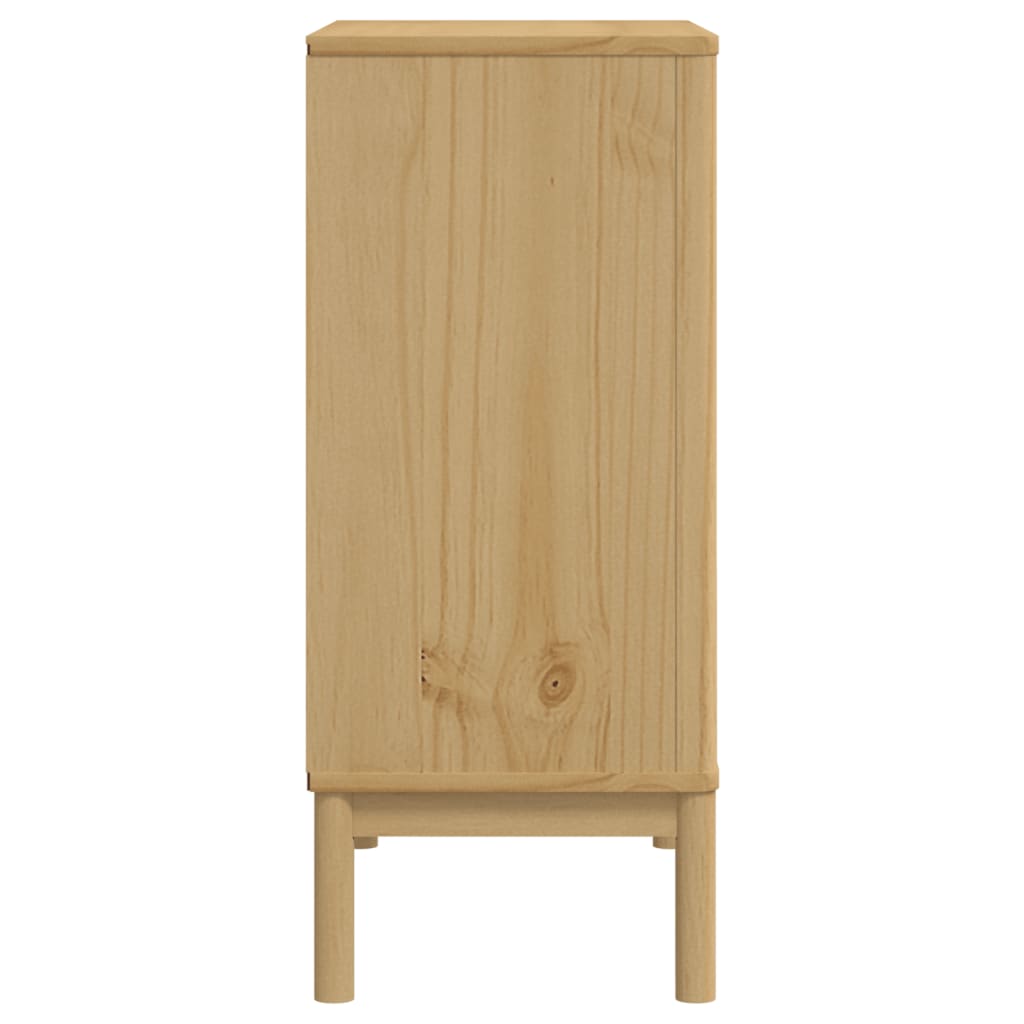 vidaXL Chest of Drawers FLORO Solid Pine Wash Brown