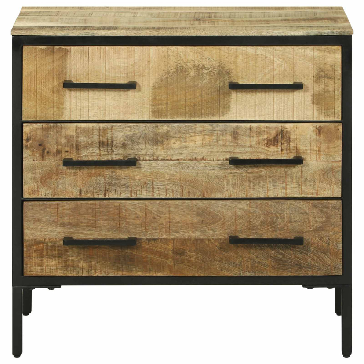 vidaXL Sideboard with Drawer 70 x 35 x 70 cm Solid Mango Wood