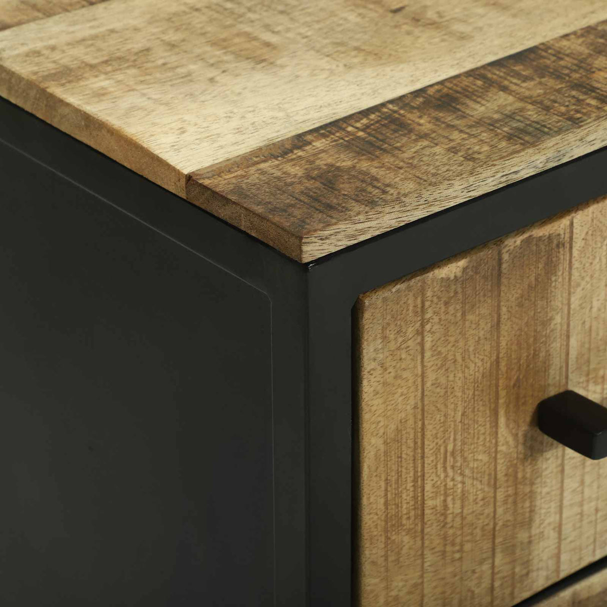 vidaXL Sideboard with Drawer 70 x 35 x 70 cm Solid Mango Wood