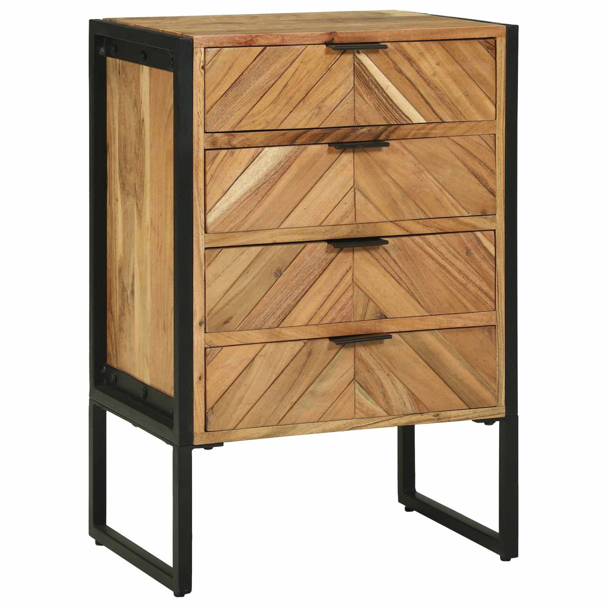 vidaXL Sideboard 100 x 30 x 75 cm Solid Acacia Wood