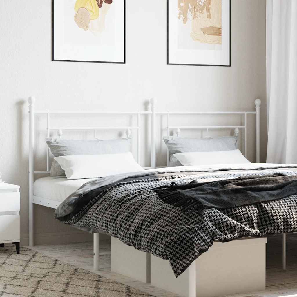 vidaXL Replacement Headboard 90 cm Metal Black