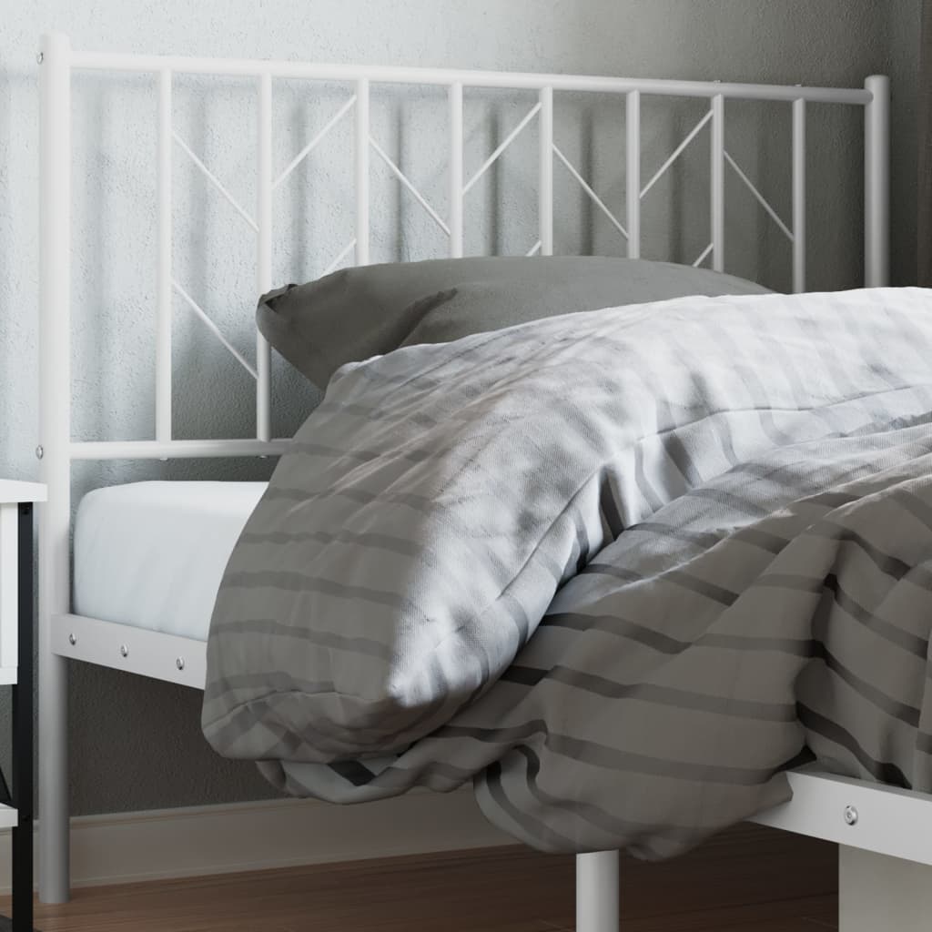 vidaXL Vervangend hoofdbord 90 cm metaal zwart