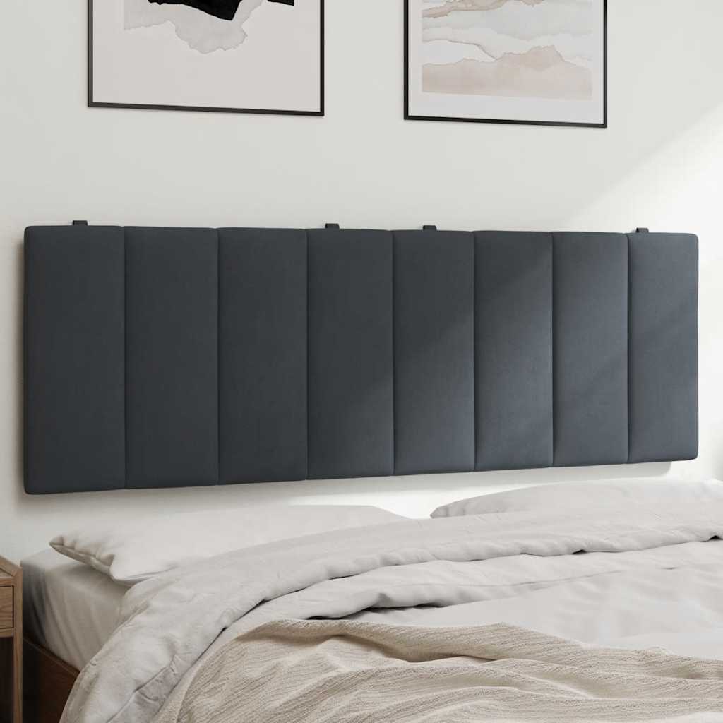 vidaXL Hoofdbordkussen "Hanko" 80 cm fluweel lichtgrijs