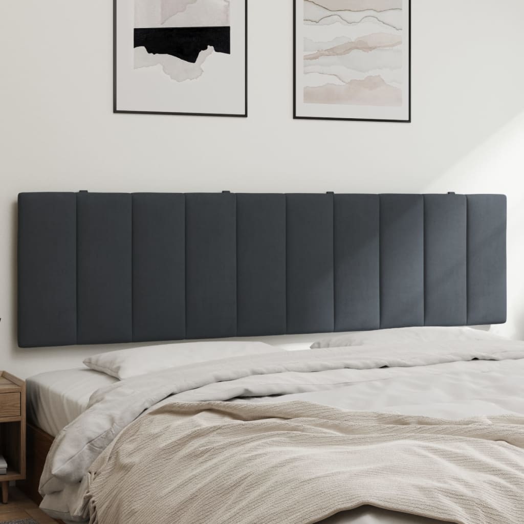 vidaXL Hoofdbordkussen "Hanko" 80 cm fluweel lichtgrijs