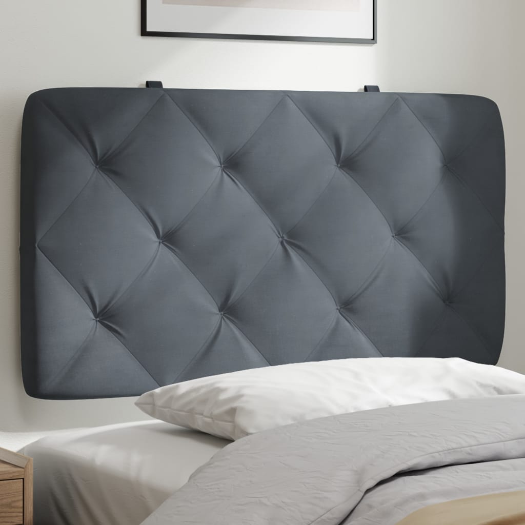 vidaXL Hoofdbordkussen 80 cm fluweel lichtgrijs