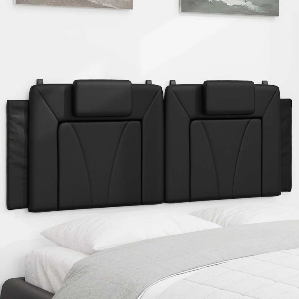 vidaXL Hoofdbordkussen "Viana" 80 cm kunstleer zwart