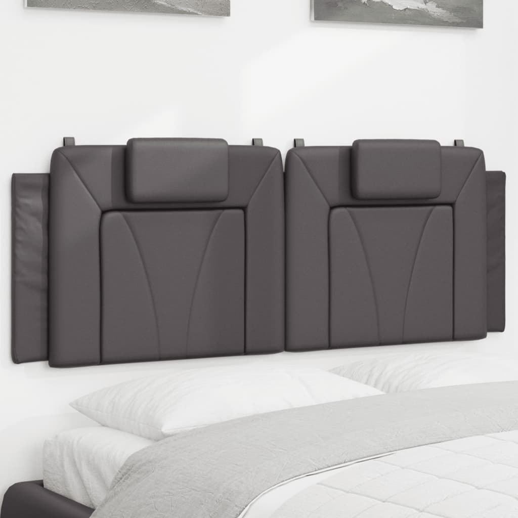 vidaXL Hoofdbordkussen "Viana" 80 cm kunstleer zwart