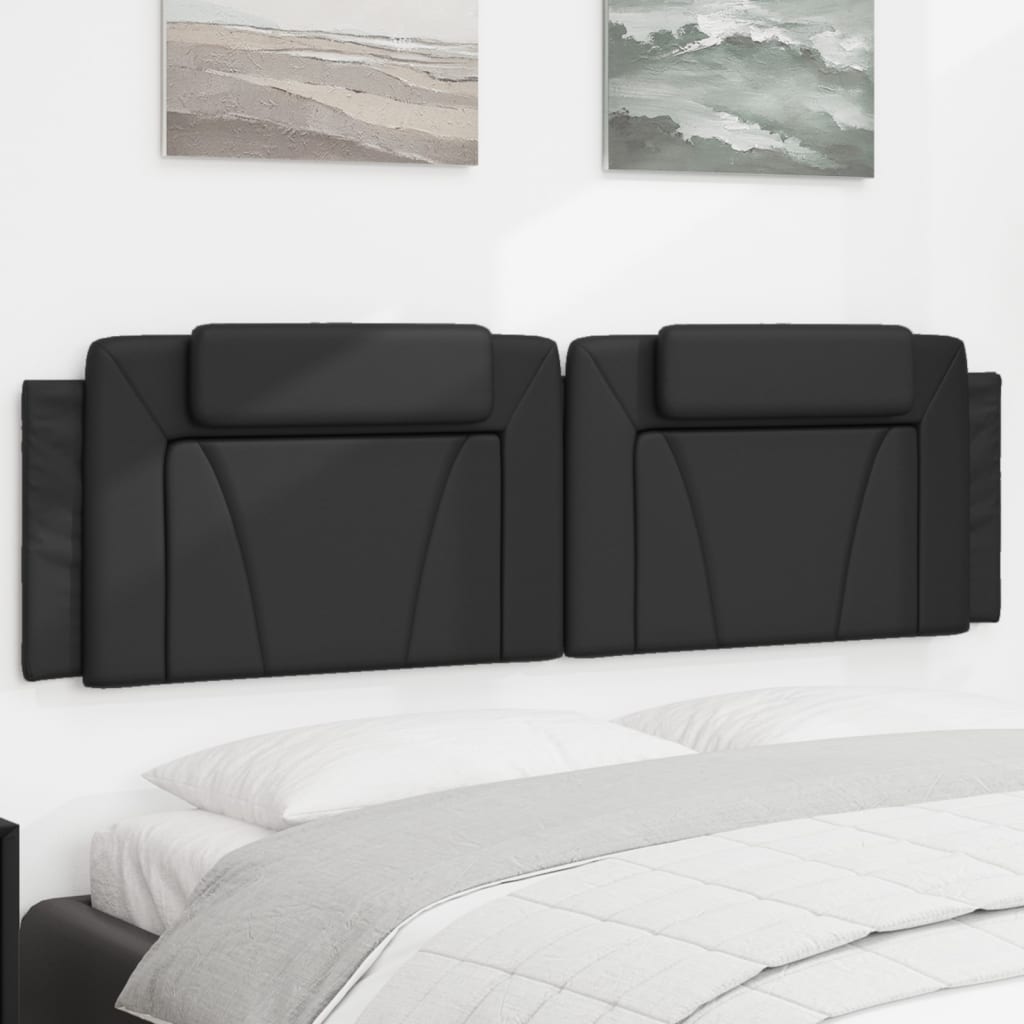 vidaXL Hoofdbordkussen "Viana" 80 cm kunstleer zwart