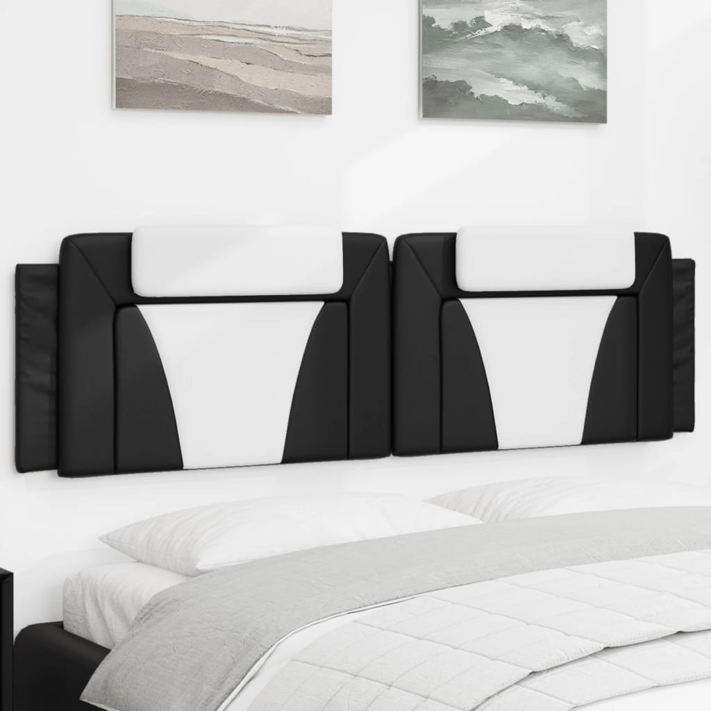 vidaXL Hoofdbordkussen "Viana" 80 cm kunstleer zwart
