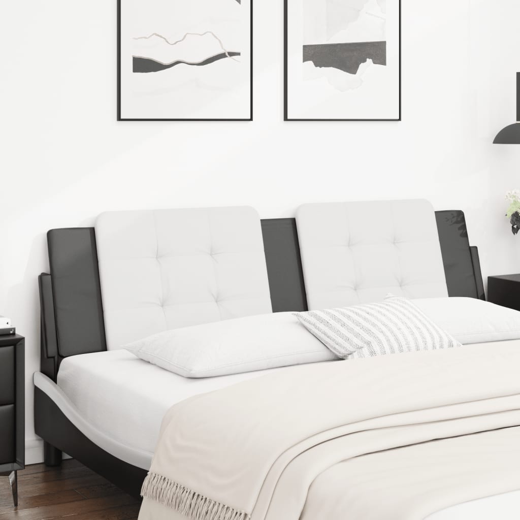 vidaXL Hoofdbordkussen "Zadar" 80 cm kunstleer zwart