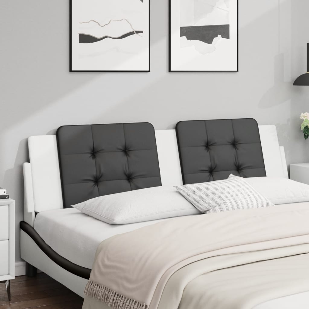 vidaXL Hoofdbordkussen "Zadar" 80 cm kunstleer zwart