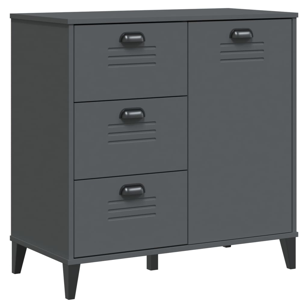 vidaXL Dressoir VIKEN 80x40x80 cm bewerkt hout wit