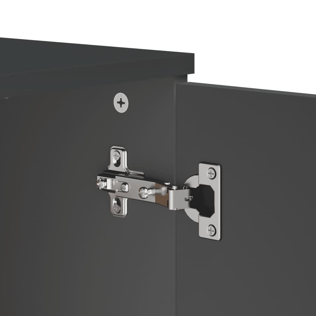 vidaXL Dressoir VIKEN 80x40x80 cm bewerkt hout wit